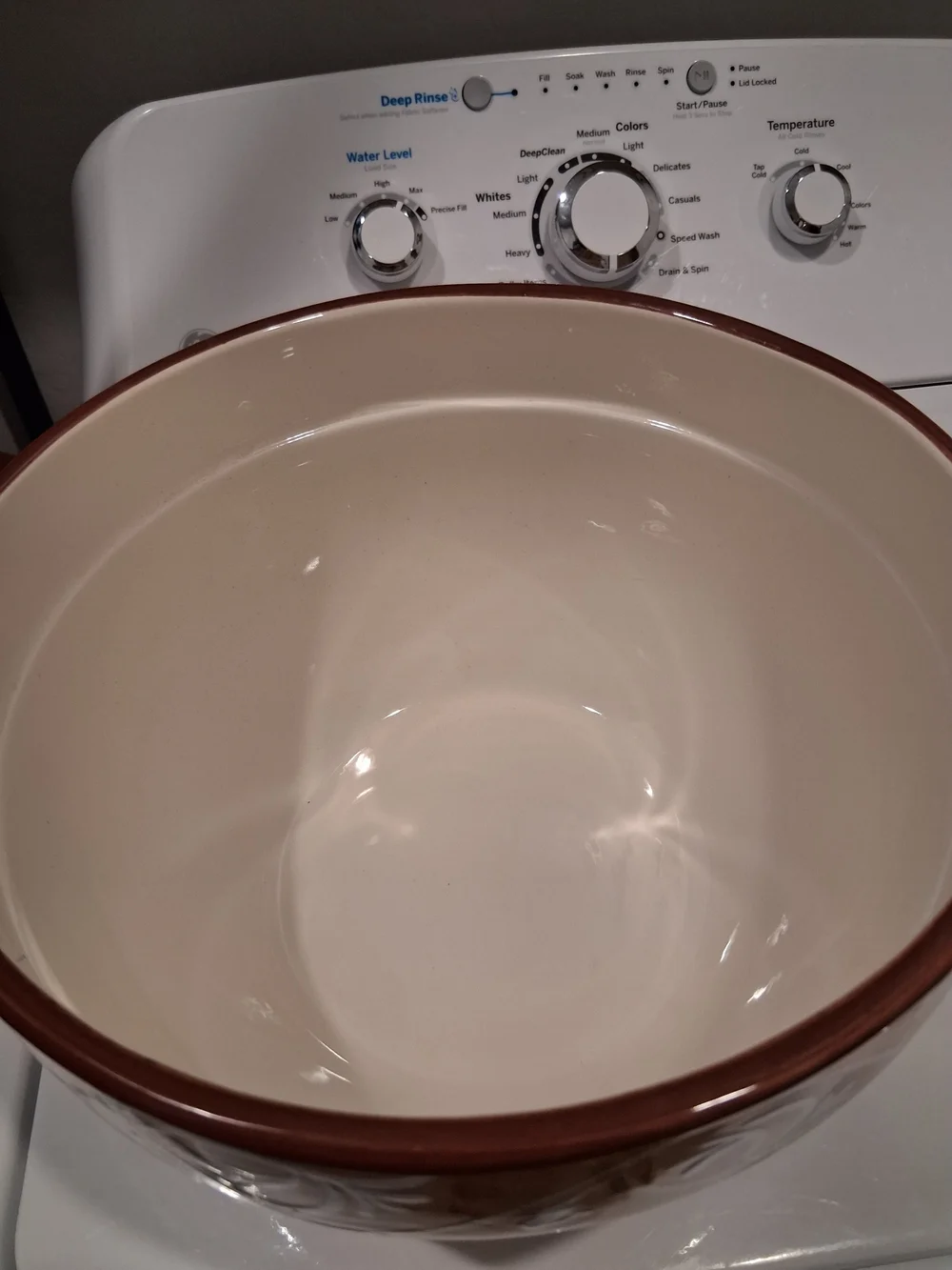 Certified International Rooster Ceramic Mixing Bowl - Brown & Cream
